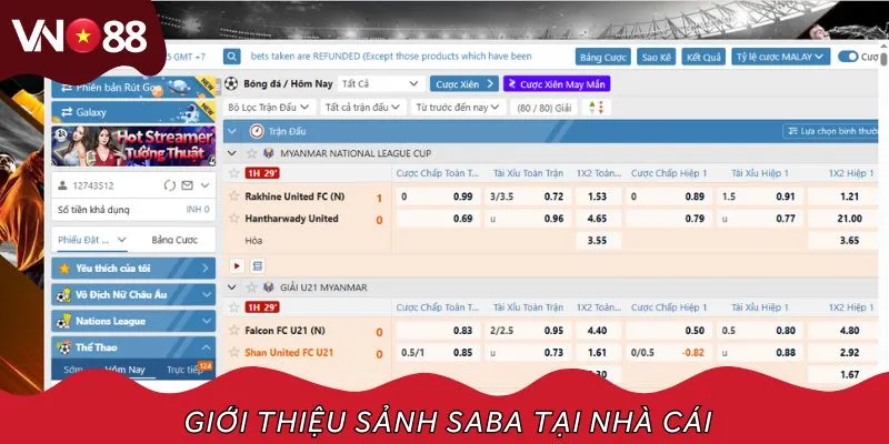 Giúp bạn hiểu đôi nét về sảnh Saba Sports